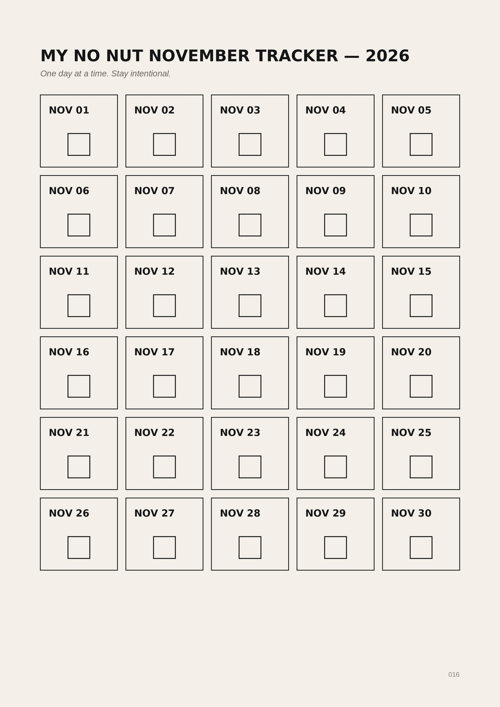 NO NUT NOVEMBER: 30-Day Challenge Guide