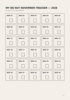 NO NUT NOVEMBER: 30-Day Challenge Guide