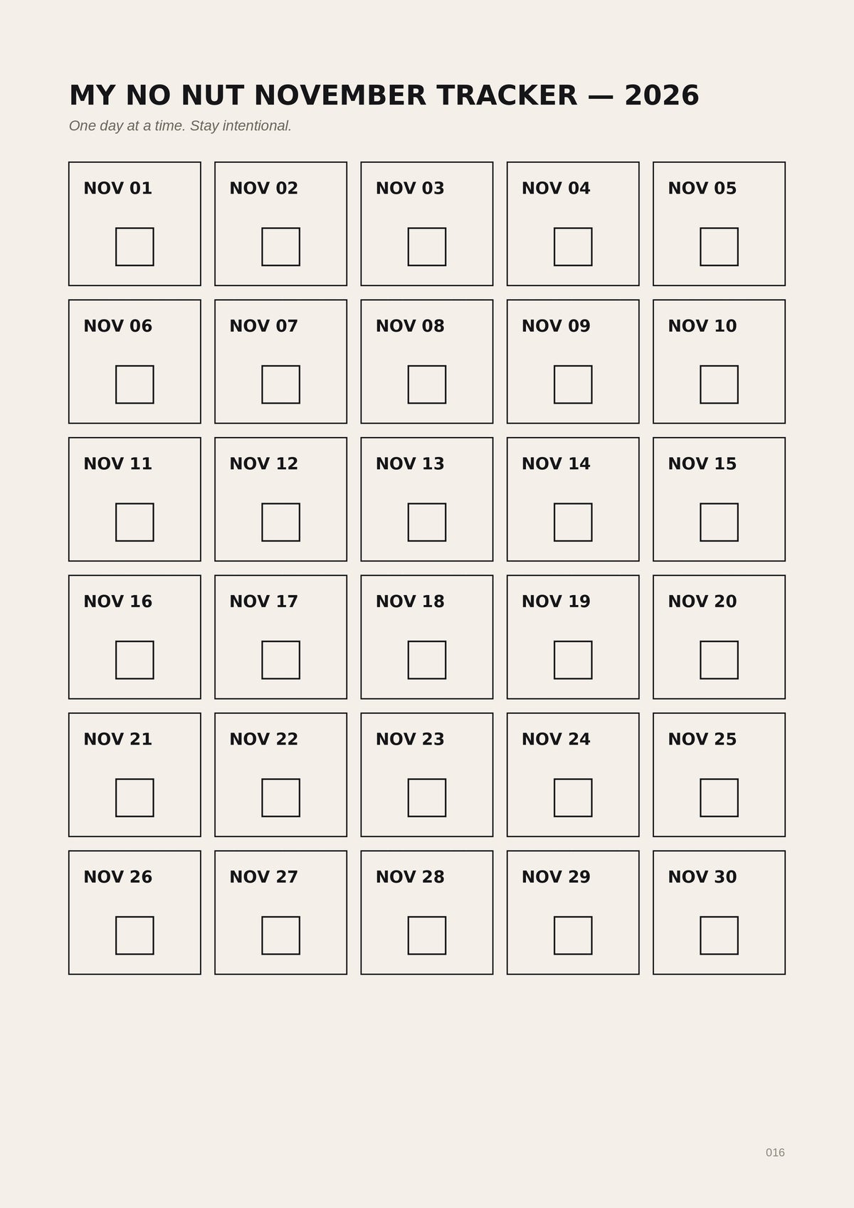 NO NUT NOVEMBER: 30-Day Challenge Guide