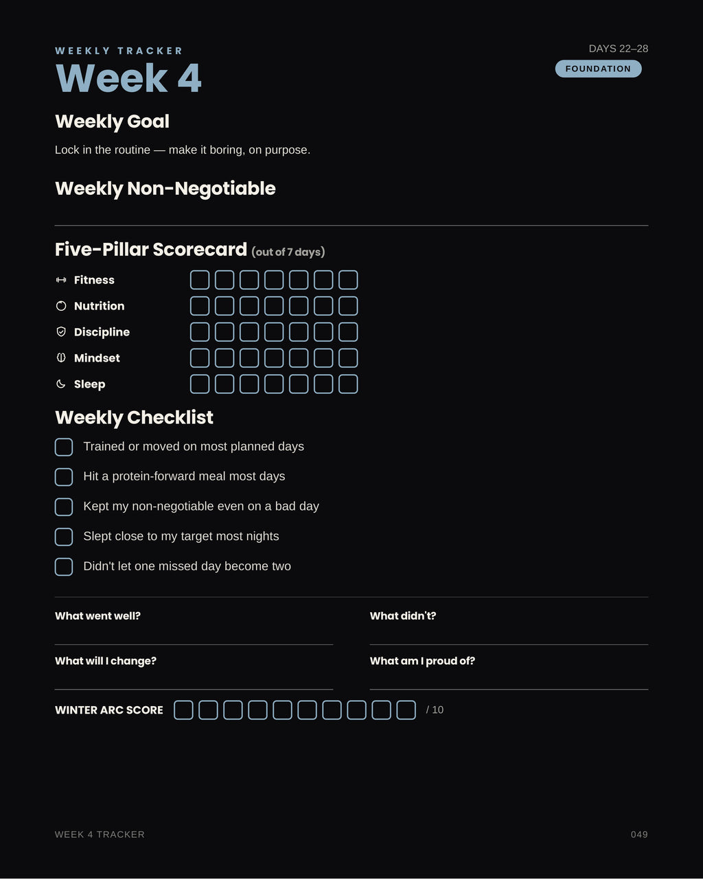 Winter Arc — 90-Day Transformation Guide