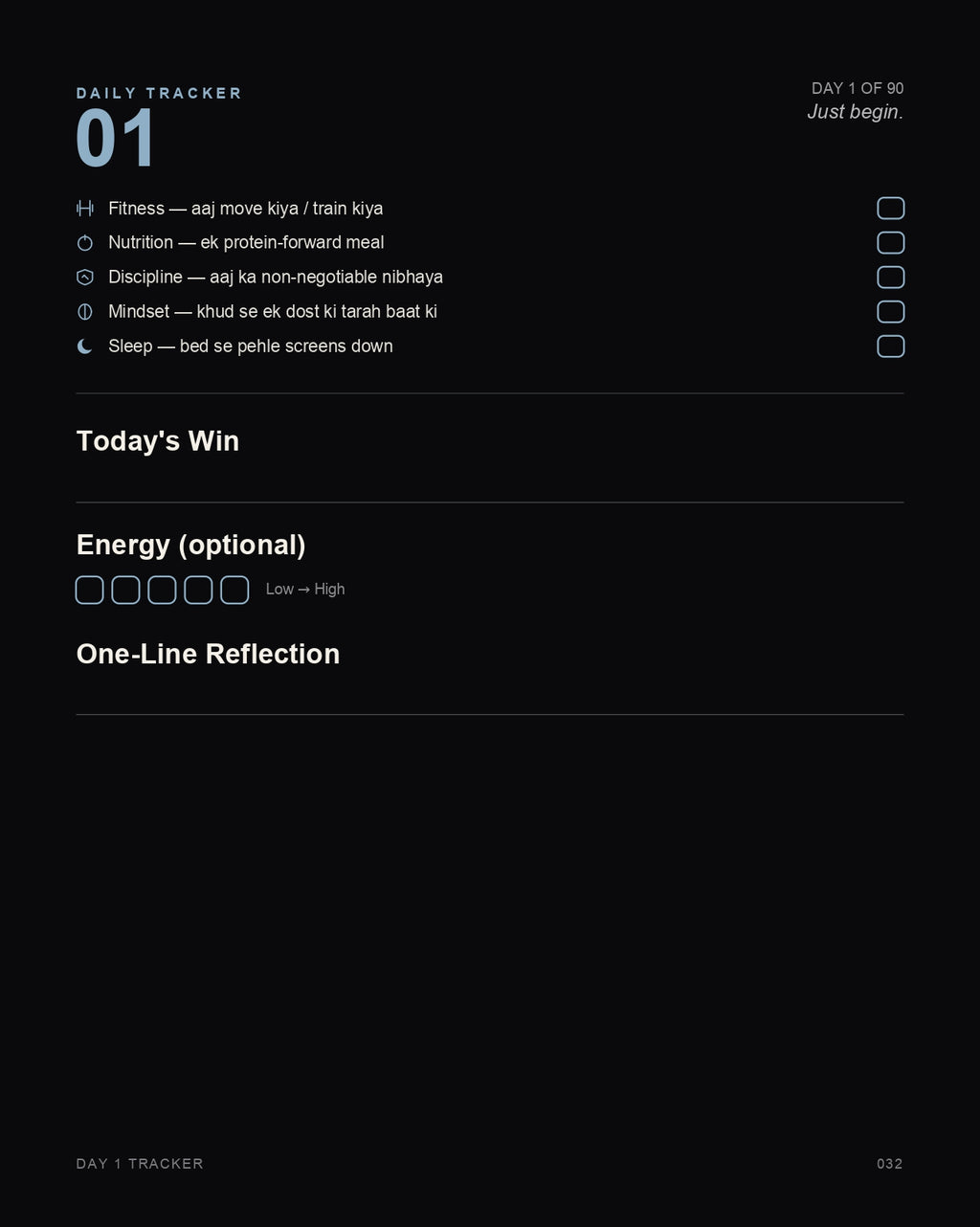 Winter Arc Challenge — 90-Day Transformation Guide (Hinglish Version)